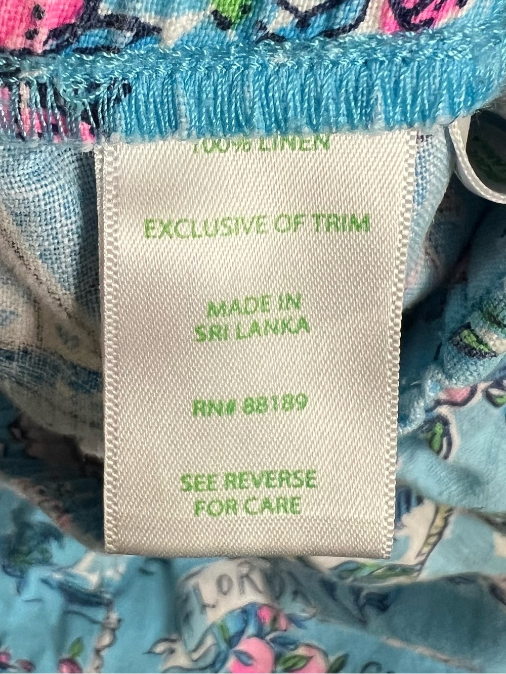Lilly Pulitzer Light Blue Floral & Map Print Women’s Shorts - Picture 5 of 7